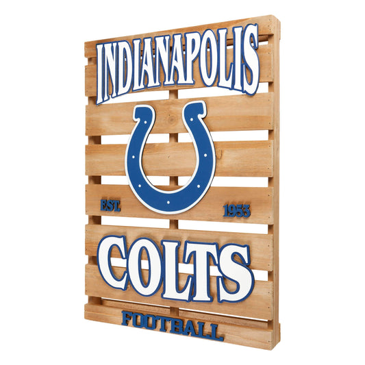 Indianapolis Colts NFL Wood Pallet Sign